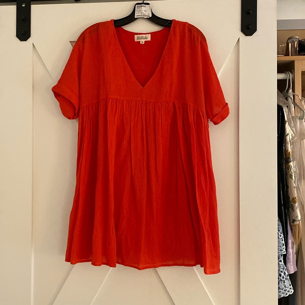 Red Boutique Babydoll Dress size M (too short on me and I’m about 5’7)